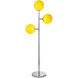 Ida 60 inch 15 watt Silver Floor Lamp Portable Light